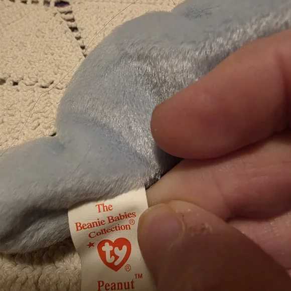 TY  Peanut The Elephant Beanie Baby - Picture 5 of 6